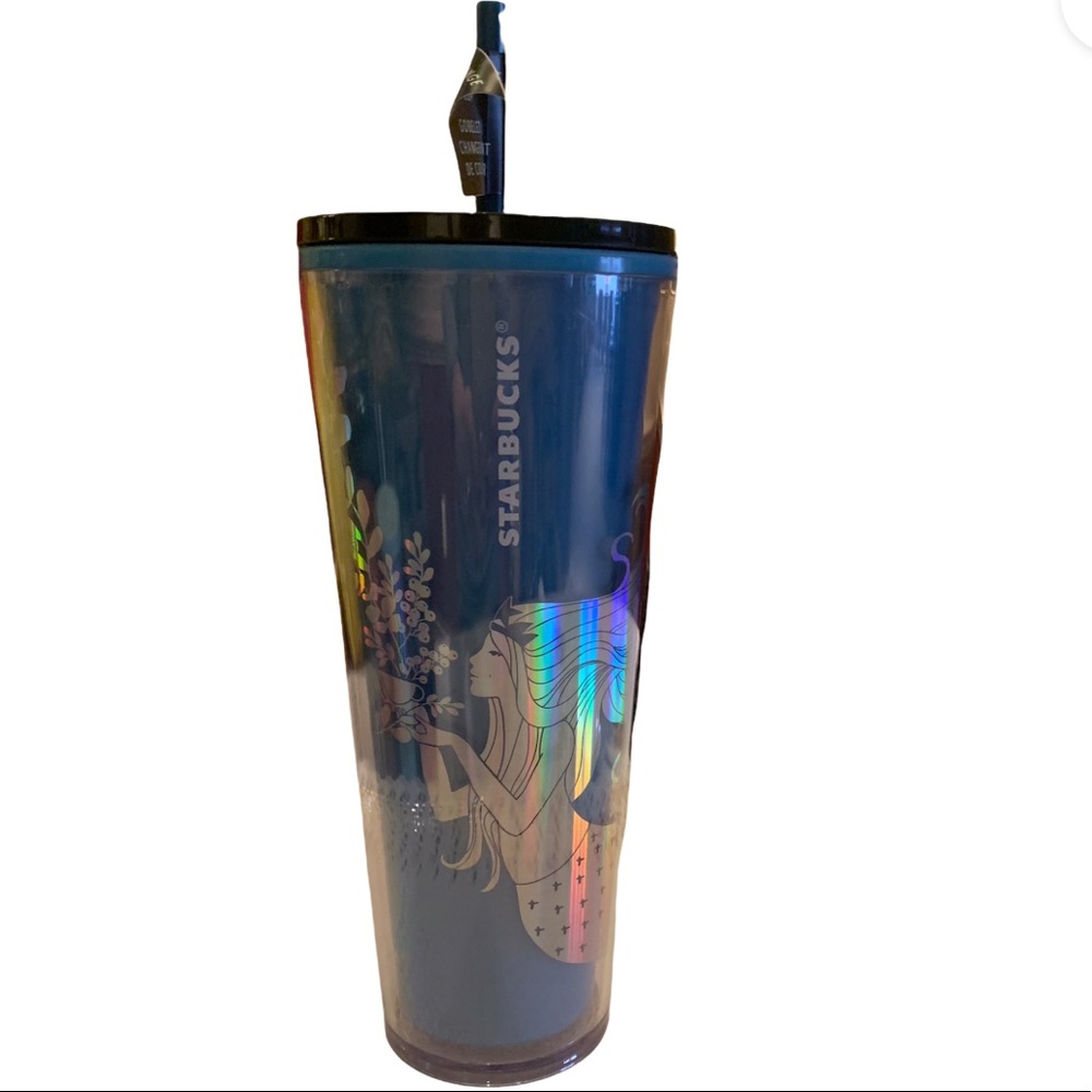 2021 Starbucks limited edition blue metallic mermaid holiday tumbler 24 oz